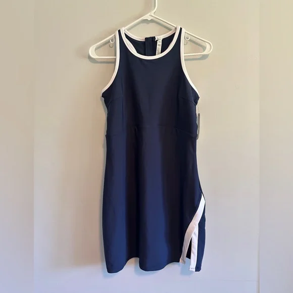 Sage Collective Contrast Trim Mini Tank Athletic Dress Medium NWT - Picture 4 of 8